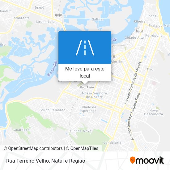 Rua Ferreiro Velho mapa