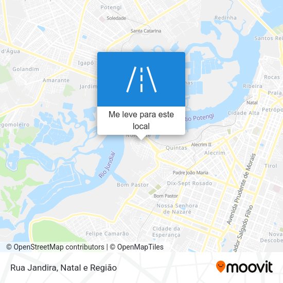 Rua Jandira mapa