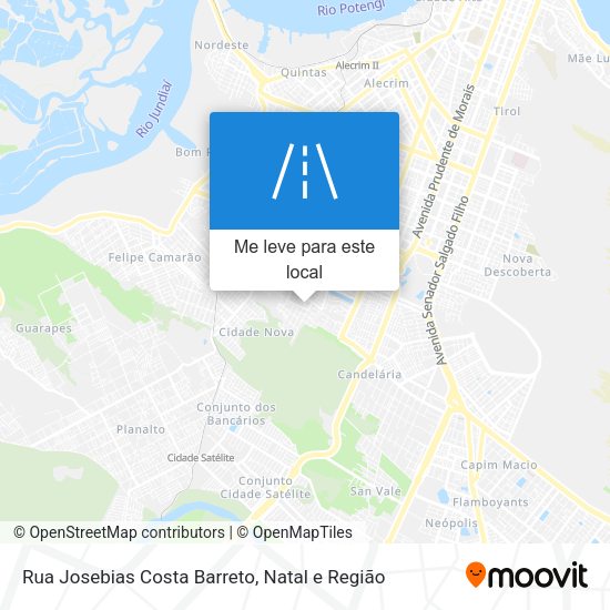 Rua Josebias Costa Barreto mapa