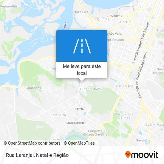 Rua Laranjal mapa