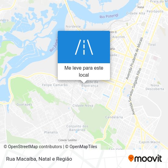 Rua Macaíba mapa
