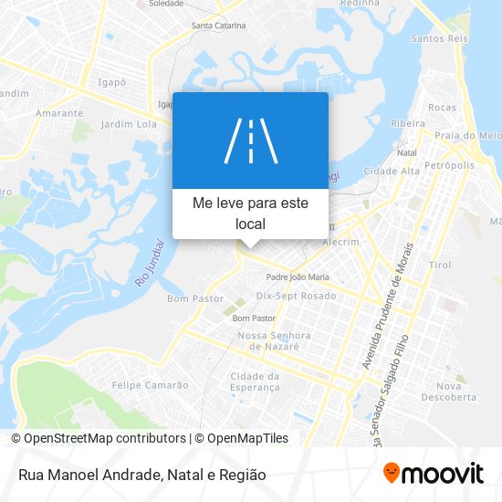 Rua Manoel Andrade mapa