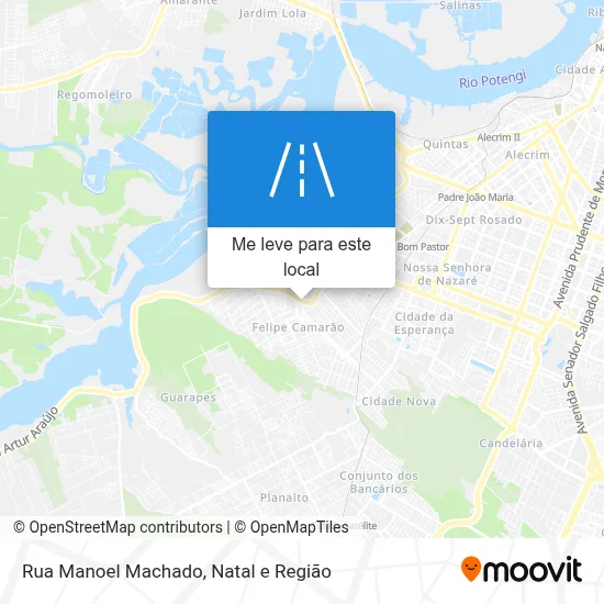 Rua Manoel Machado mapa