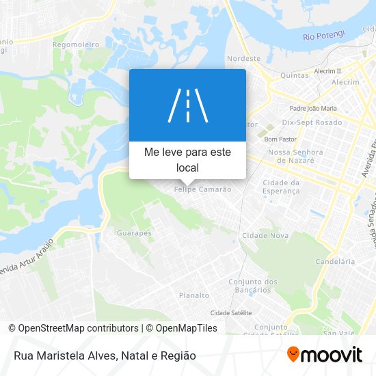 Rua Maristela Alves mapa