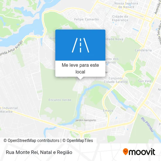 Rua Monte Rei mapa