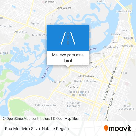 Rua Monteiro Silva mapa