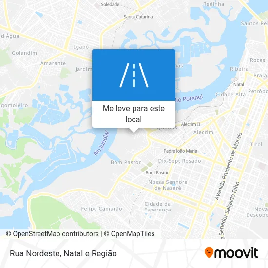 Rua Nordeste mapa
