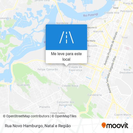 Rua Novo Hamburgo mapa