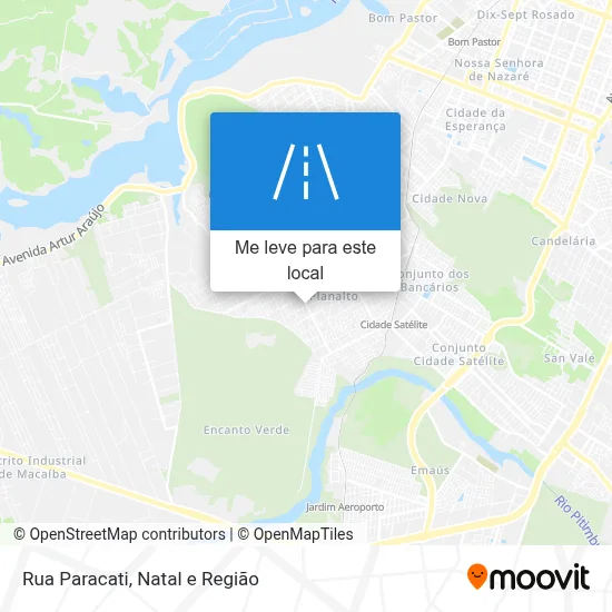 Rua Paracati mapa