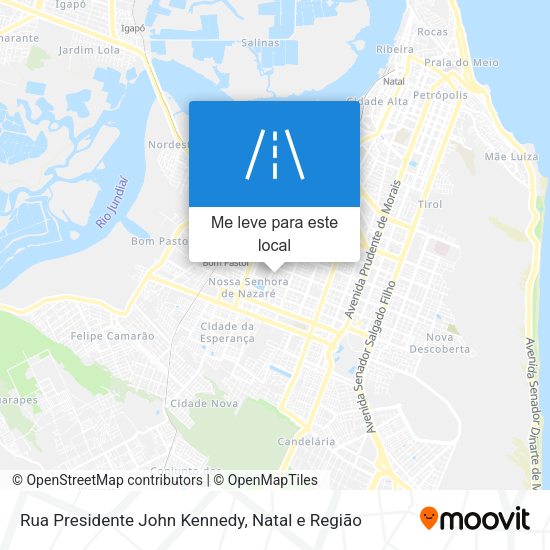 Rua Presidente John Kennedy mapa