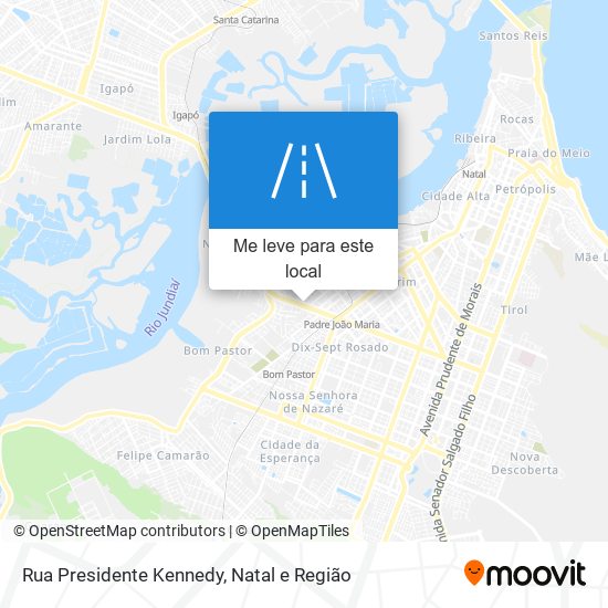 Rua Presidente Kennedy mapa