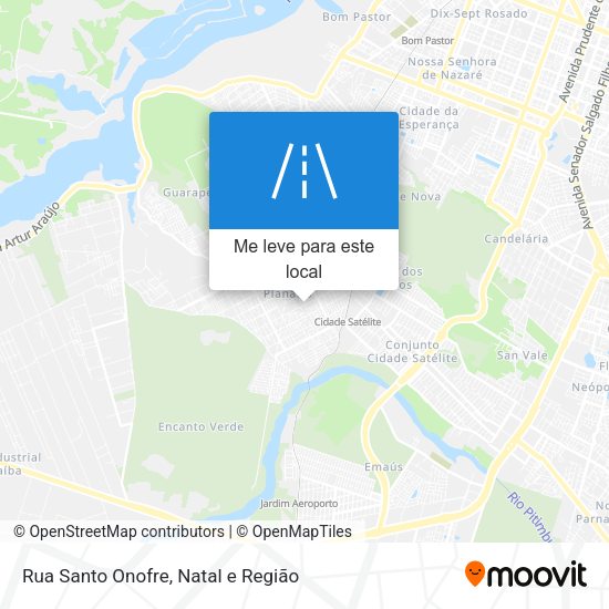 Rua Santo Onofre mapa