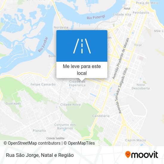 Rua São Jorge mapa