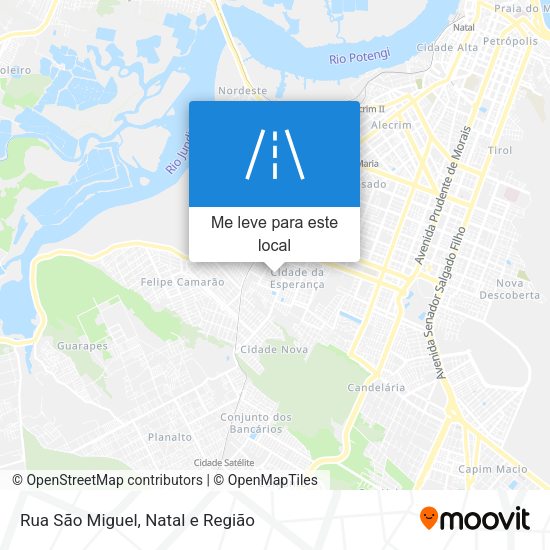 Rua São Miguel mapa