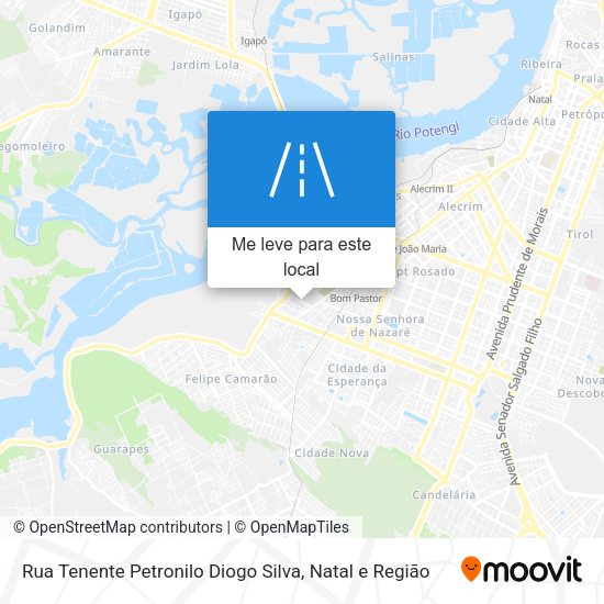 Rua Tenente Petronilo Diogo Silva mapa