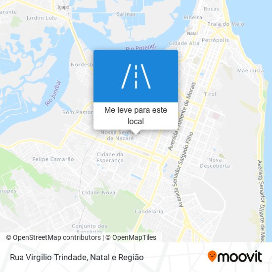 Rua Virgilio Trindade mapa