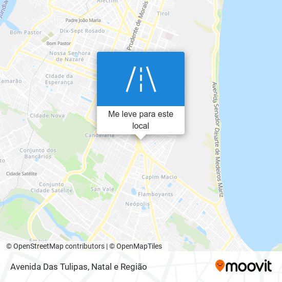 Avenida Das Tulipas mapa