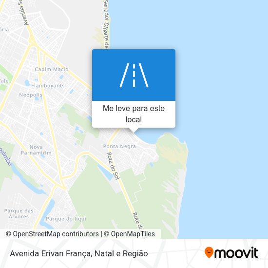 Avenida Erivan França mapa