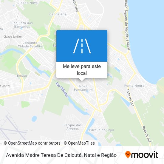 Avenida Madre Teresa De Calcutá mapa