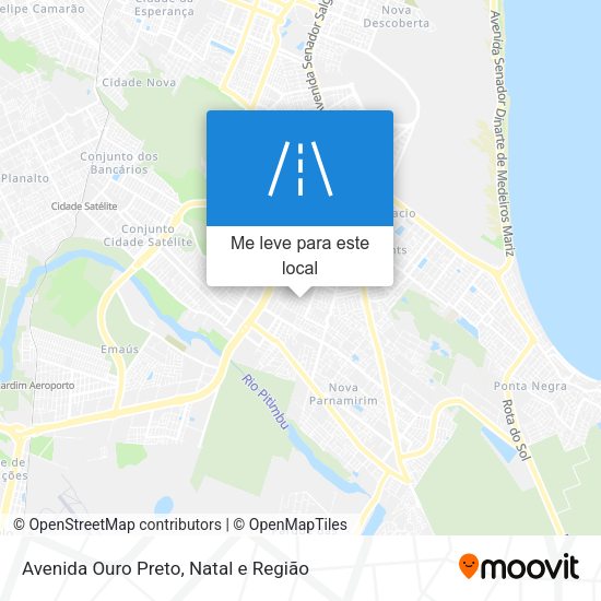 Avenida Ouro Preto mapa