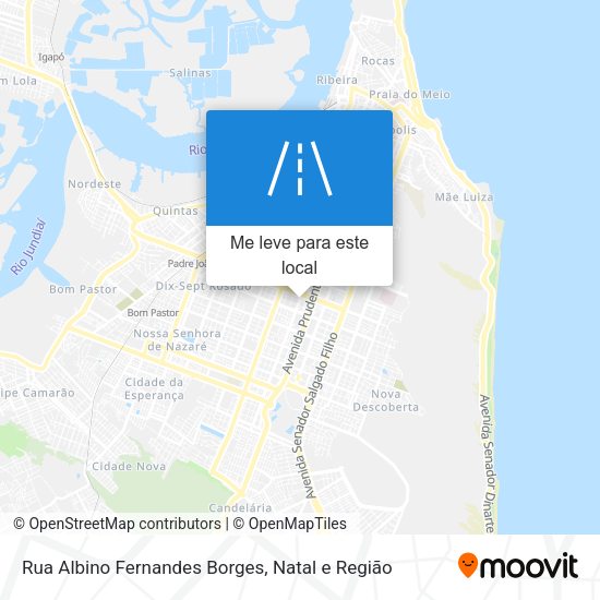 Rua Albino Fernandes Borges mapa