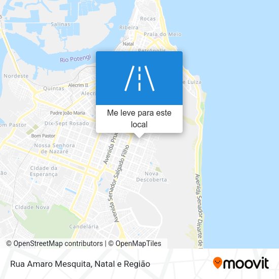 Rua Amaro Mesquita mapa