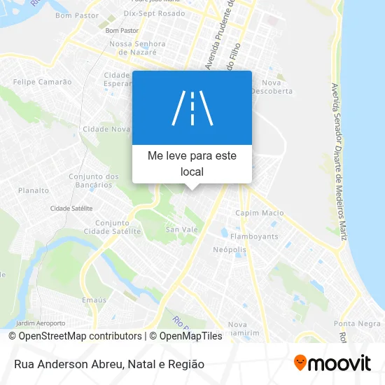 Rua Anderson Abreu mapa