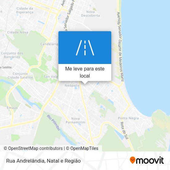 Rua Andrelândia mapa