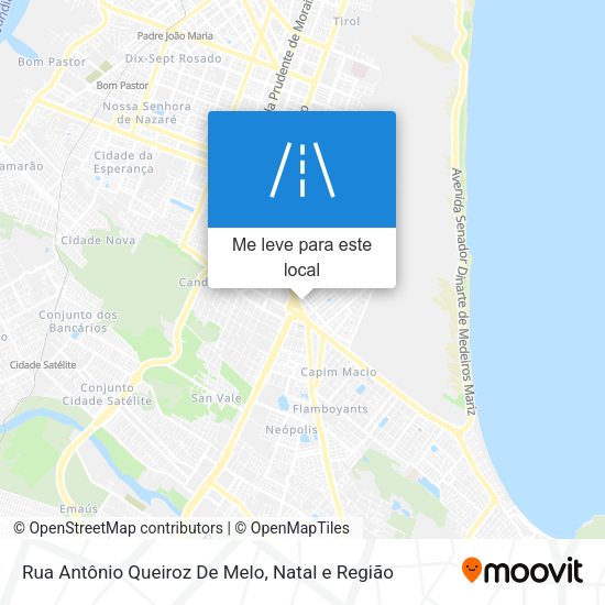 Rua Antônio Queiroz De Melo mapa