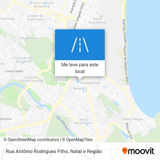 Rua Antônio Rodrigues Filho mapa