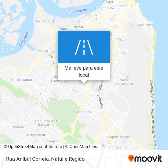 Rua Aníbal Correia mapa