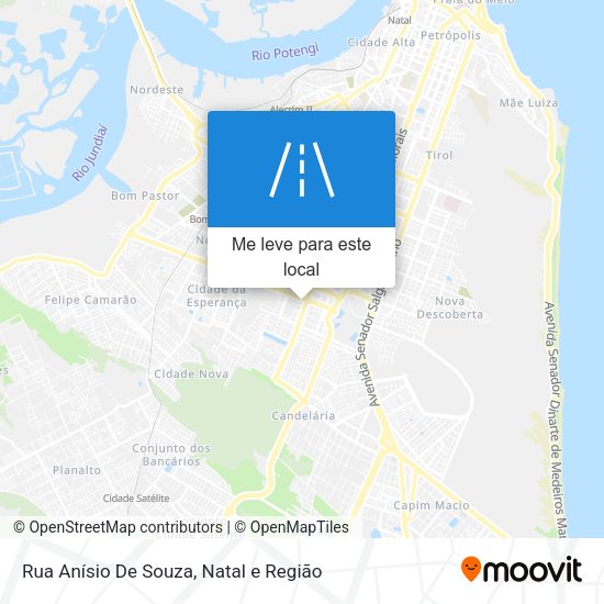 Rua Anísio De Souza mapa