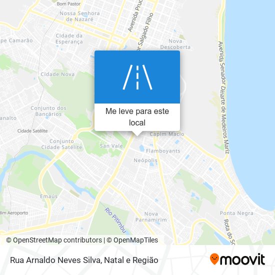 Rua Arnaldo Neves Silva mapa