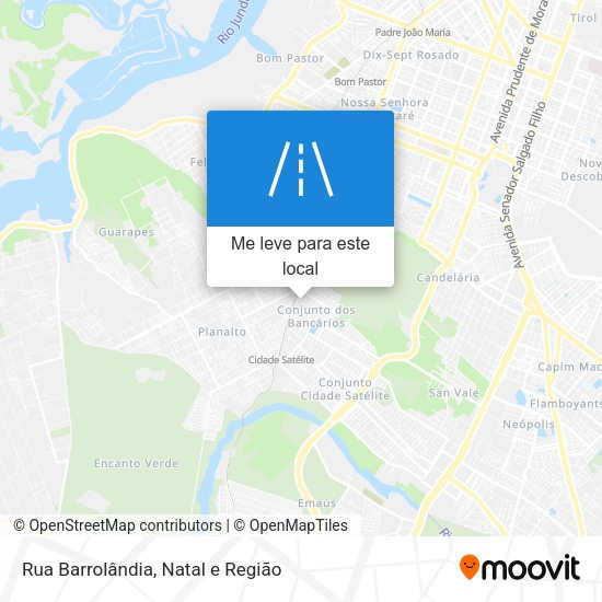 Rua Barrolândia mapa