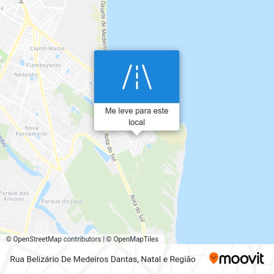 Rua Belizário De Medeiros Dantas mapa