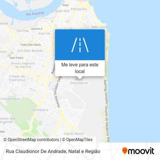 Rua Claudionor De Andrade mapa