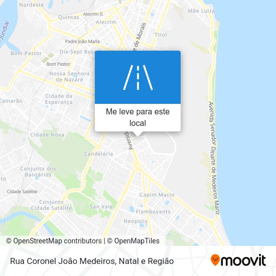 Rua Coronel João Medeiros mapa