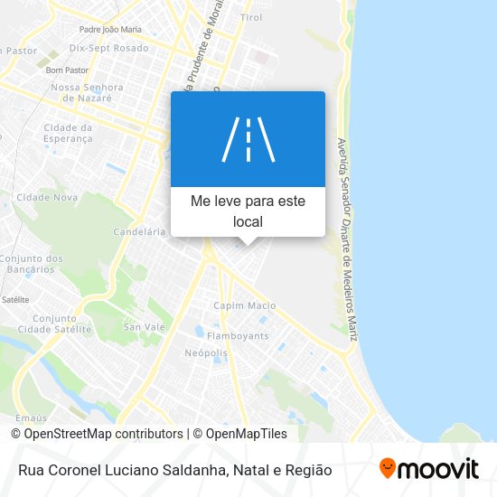 Rua Coronel Luciano Saldanha mapa