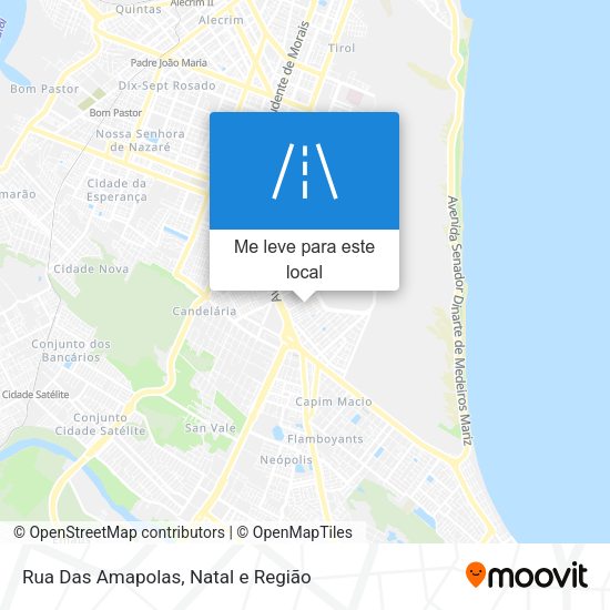 Rua Das Amapolas mapa