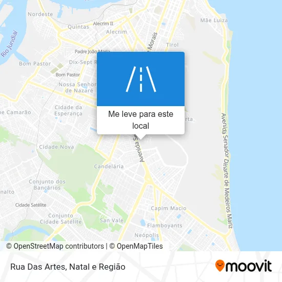 Rua Das Artes mapa