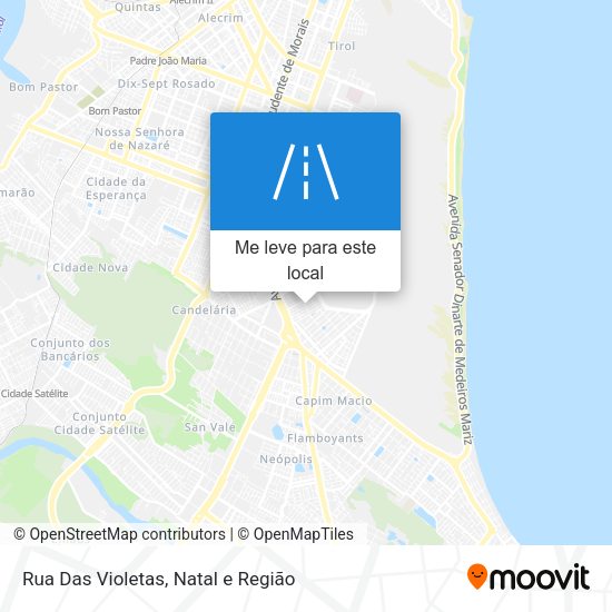 Rua Das Violetas mapa