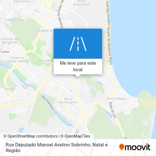 Rua Deputado Manoel Avelino Sobrinho mapa