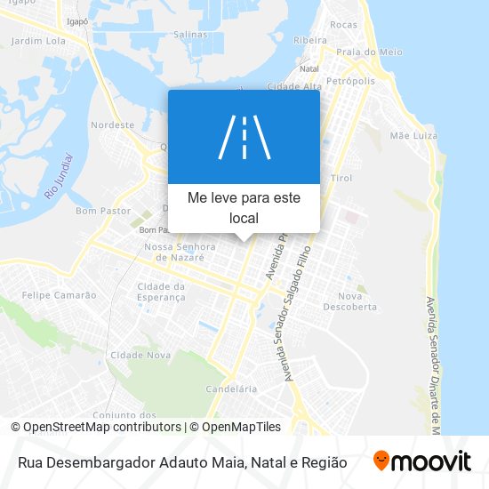 Rua Desembargador Adauto Maia mapa