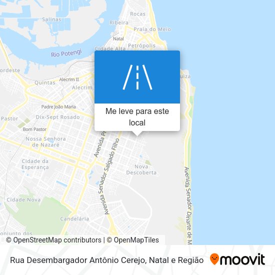 Rua Desembargador Antônio Cerejo mapa