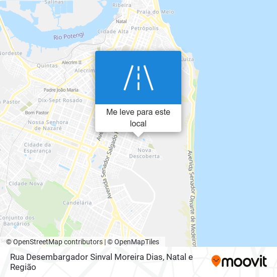 Rua Desembargador Sinval Moreira Dias mapa