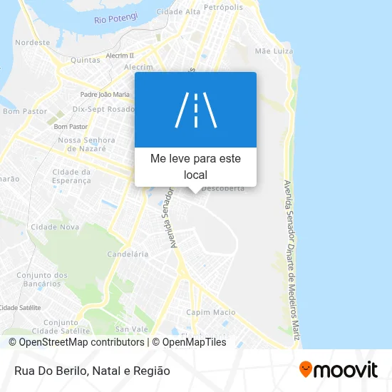 Rua Do Berilo mapa