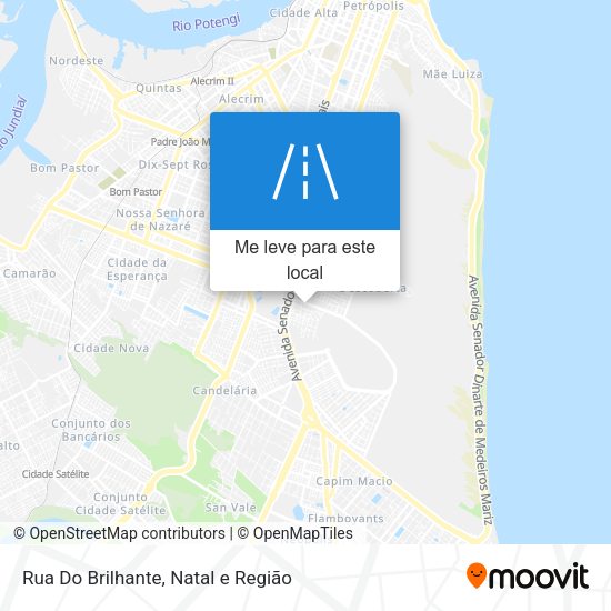 Rua Do Brilhante mapa