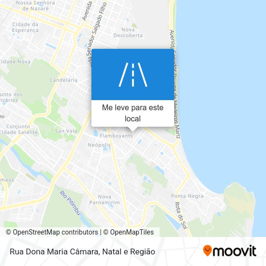 Rua Dona Maria Câmara mapa