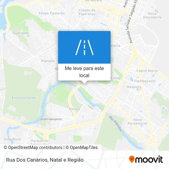 Rua Dos Canários mapa