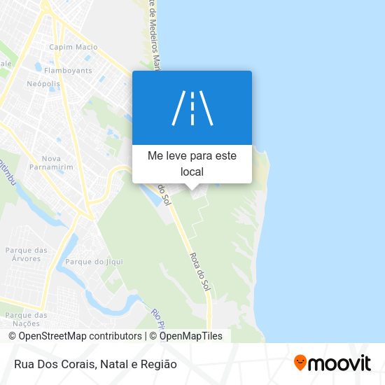 Rua Dos Corais mapa